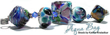 Load image into Gallery viewer, Aqua Bay Frit blend - beads by Kathie Khaladkar