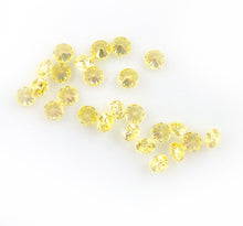 Load image into Gallery viewer, Citrine Yellow CZs Round