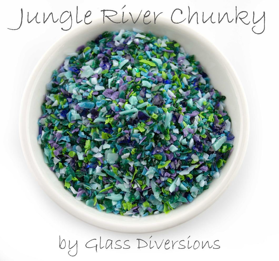 Jungle River Chunky Frit Blend COE 96