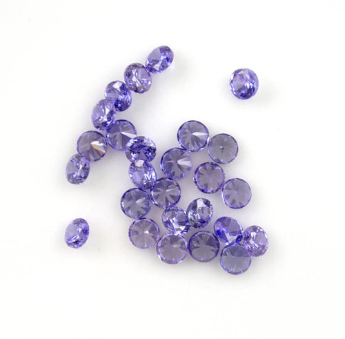 Tanzanite CZs Round
