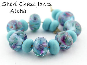 Aloha Frit blend  - beads by Sheri Chase Jones