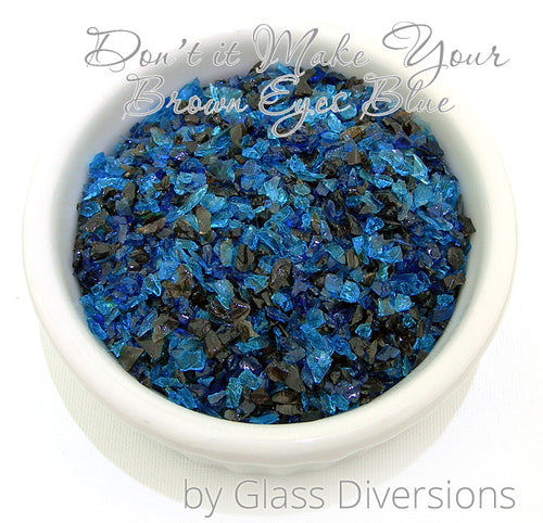 Don't It Make Your Brown Eyes Blue frit blend by Glass Diversions