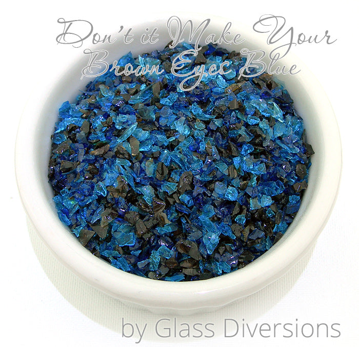 Don't It Make Your Brown Eyes Blue frit blend by Glass Diversions