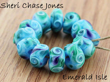 Load image into Gallery viewer, Emerald Isle frit blend by Glass Diversions - beads by Sheri Chase Jones