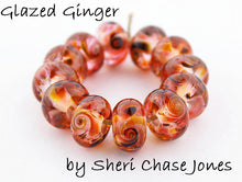 Load image into Gallery viewer, Glazed Ginger frit blend by Glass Diversions - beads by Sheri Chase Jones