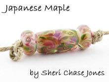 Load image into Gallery viewer, Japanese Maple frit blend by Glass Diversions - beads by Sheri Chase Jones