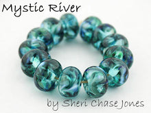 Load image into Gallery viewer, Mystic River frit blend by Glass Diversions - beads by Sheri Chase Jones