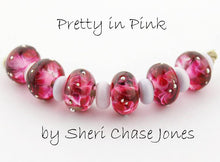 Load image into Gallery viewer, Pretty in Pink frit blend by Glass Diversions - beads by Sheri Chase Jones