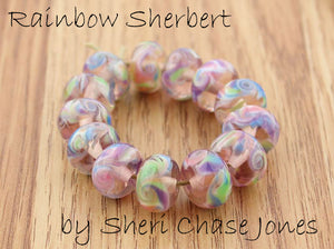 Rainbow Sherbert Frit Blend