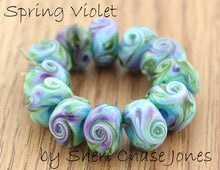 Load image into Gallery viewer, Spring Violet frit blend by Glass Diversions - beads by Sheri Chase Jones