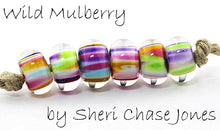 Load image into Gallery viewer, Wild Mulberry frit blend by Glass Diversions - beads by Sheri Chase Jones