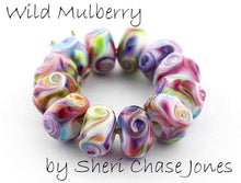 Load image into Gallery viewer, Wild Mulberry frit blend by Glass Diversions - beads by Sheri Chase Jones