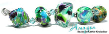 Load image into Gallery viewer, Amazon frit blend by Glass Diversions - beads by Kathie Khaladkar