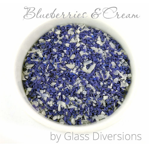 Blueberries and Cream Frit Blend by Glass Diversions