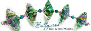 Bollywood Frit blend by Glass Diversions - beads by Kathie Khaladkar