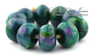 Butterfly Kisses Frit blend by Glass Diversions - beads by Sheri Chase Jones