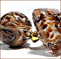 Load image into Gallery viewer, Glass Diversions Coffee Bean frit blend - Beads by Kathie Khaladkar