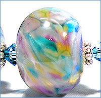 Load image into Gallery viewer, Cotton Candy frit blend by Glass Diversions - beads by Kathie Khaladkar