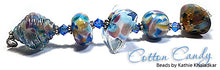 Load image into Gallery viewer, Cotton Candy frit blend by Glass Diversions - beads by Kathie Khaladkar