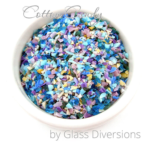 Cotton Candy frit blend by Glass Diversions