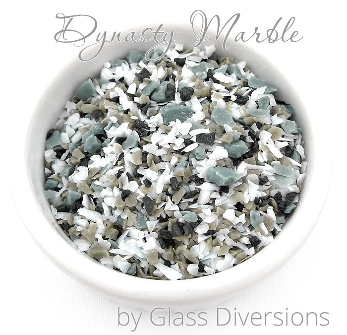 Dynasty Marble frit blend by Glass Diversions