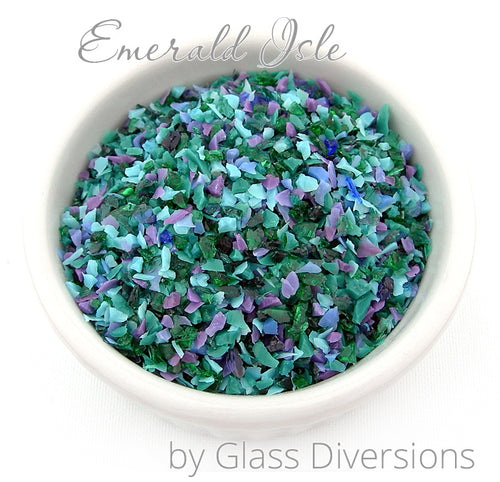 Emerald Isle frit blend by Glass Diversions