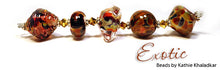 Load image into Gallery viewer, Exotic frit blend by Glass Diversions - beads by Kathie Khaladkar