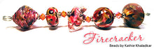 Load image into Gallery viewer, Firecracker frit blend by Glass Diversions - beads by Kathie Khaladkar