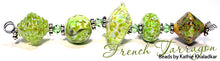 Load image into Gallery viewer, French Tarragon frit blend by Glass Diversions - beads by Kathie Khaladkar