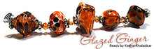 Load image into Gallery viewer, Glazed Ginger frit blend by Glass Diversions - beads by Kathie Khaladkar