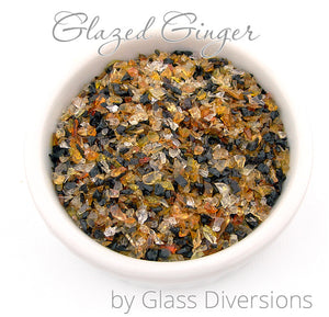 Glazed Ginger frit blend by Glass Diversions