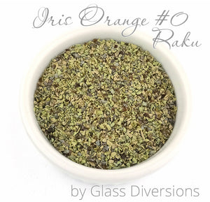 Iris Orange Raku Frit by Glass Diversions