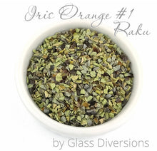 Load image into Gallery viewer, Iris Orange Raku Frit by Glass Diversions