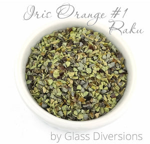 Iris Orange Raku Frit by Glass Diversions