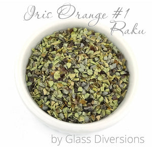 Iris Orange Raku Frit by Glass Diversions