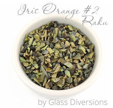 Load image into Gallery viewer, Iris Orange Raku Frit by Glass Diversions