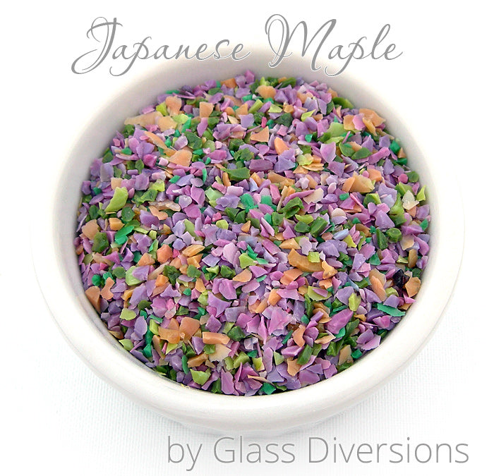 Japanese Maple frit blend by Glass Diversions