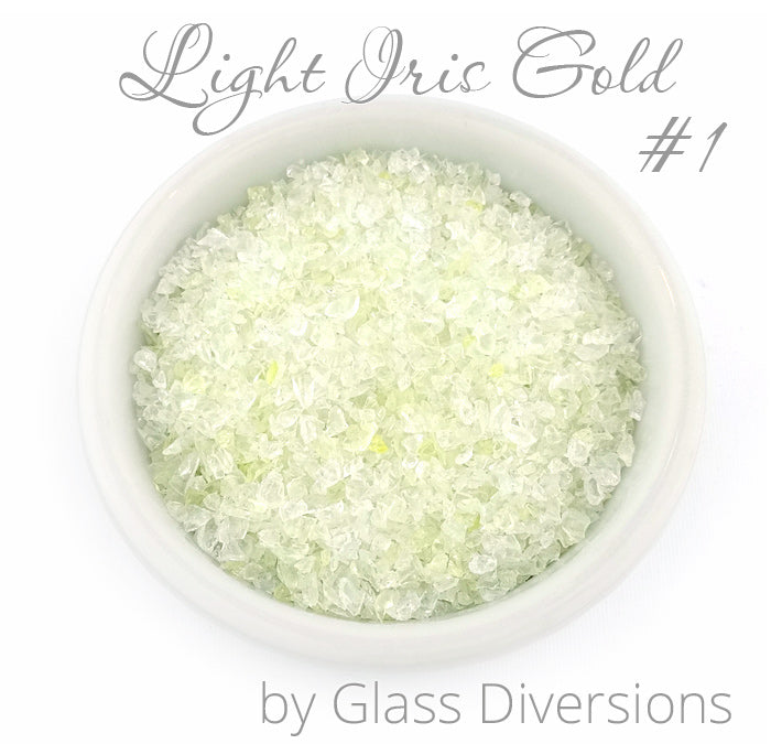 Light Iris Gold Frit by Glass Diversions
