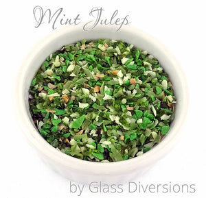 Mint Julep frit blend by Glass Diversions