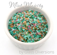 Load image into Gallery viewer, Mint Majesty frit blend by Glass Diversions