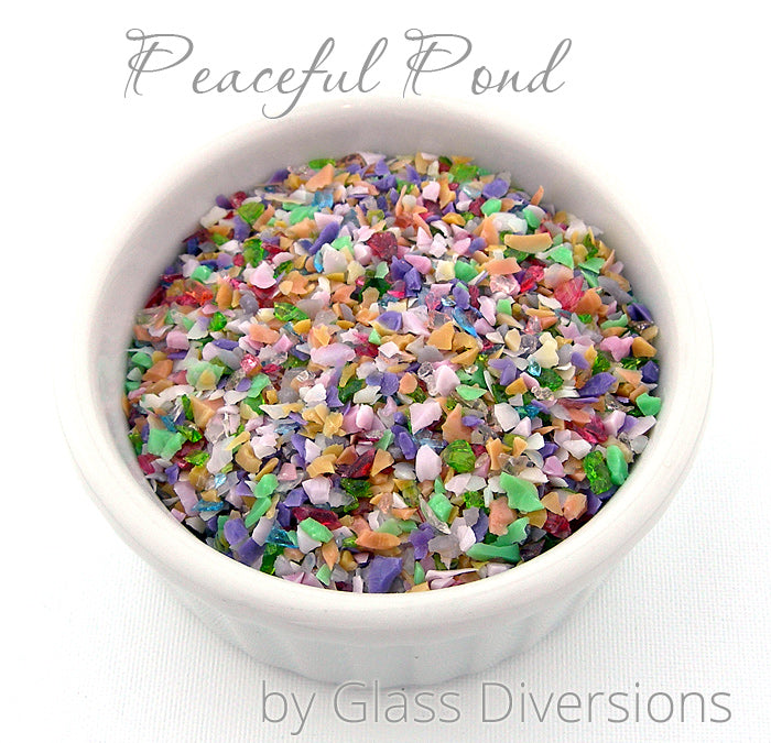 Peaceful Pond frit blend by Glass Diversions