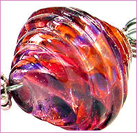 Potpourri Petals frit blend by Glass Diversions - beads by Kathie Khaladkar