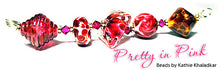 Load image into Gallery viewer, Pretty in Pink frit blend by Glass Diversions - beads by Kathie Khaladkar
