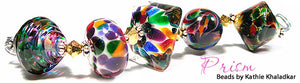 Prism frit blend by Glass Diversions - beads by Kathie Khaladkar