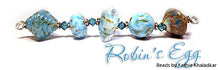 Load image into Gallery viewer, Robin&#39;s Egg frit blend by Glass Diversions - beads by Kathie Khaladkar