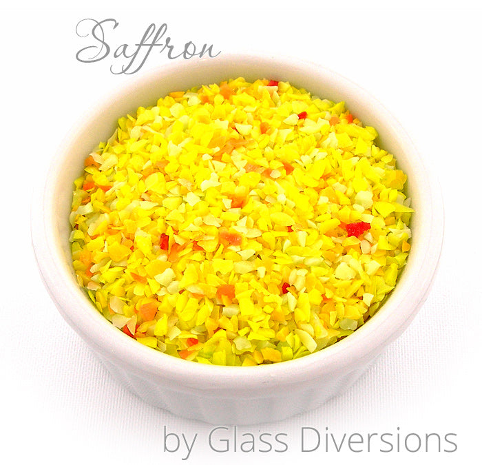 Saffron frit blend by Glass Diversions