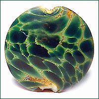 Silver Green frit by Glass Diversions