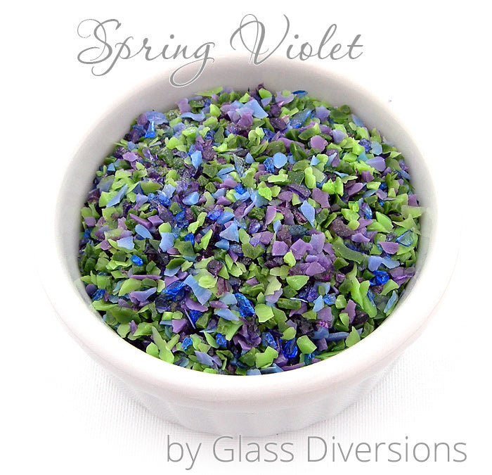 Spring Violet frit blend by Glass Diversions