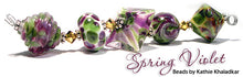 Load image into Gallery viewer, Spring Violet frit blend by Glass Diversions - beads by Kathie Khaladkar