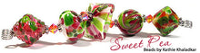 Load image into Gallery viewer, Sweet Pea frit blend by Glass Diversions - beads by Kathie Khaladkar